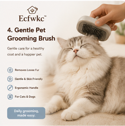 Ecfwkc™ Gentle Pet Grooming Brush