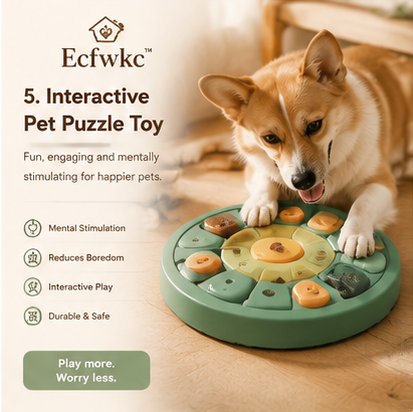 Ecfwkc™ Interactive Pet Puzzle Toy
